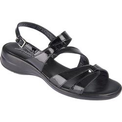 Female Diamond Leather Upper Leather Lining Comfort in Black Multi