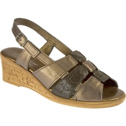 Female Jade Leather Upper Leather Lining Comfort Large Sizes in Bronze Brown, Red Brown