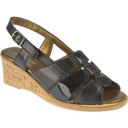 Jessica Female Marie Leather Upper Leather Lining Comfort Large Sizes in Black Multi