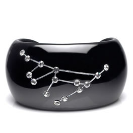Jessica Kagan Cushman Black Capricorn Crystal Star Constellation Cuff