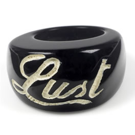 Jessica Kagan Cushman Black Lust Resin Ring