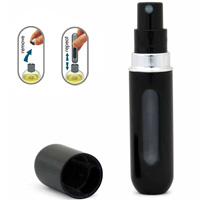 Jet Black Atomizer 4ml Refillable Spray