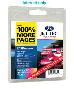 jet Tec Epson T061 D68 Multipack Compatible Cartridges