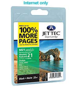 jet Tec HP21 Remanufactured Black Cartridge
