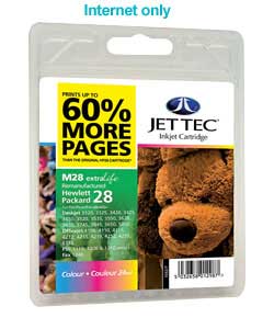 jet Tec HP28 Remanufactured Colour Cartridge