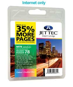 jet Tec HP78 Remanufactured Colour Cartridge