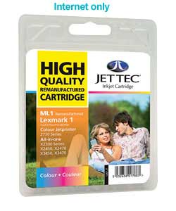jet Tec Lexmark 18C0781 No 1 Remanufactured Colour Cartridge