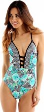 Jets, 1295[^]233158 Definition Plunging V Neck One Piece - Bazaar