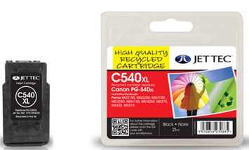 JetTec---Ink-Cartridge Canon PG-540 Black Compatible Ink Cartridge by