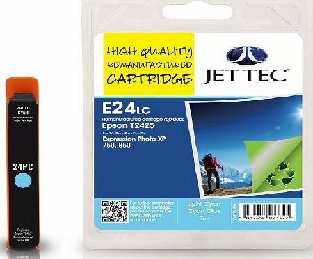 JetTec---Ink-Cartridge Epson T2425 Light Cyan Remanufactured Ink