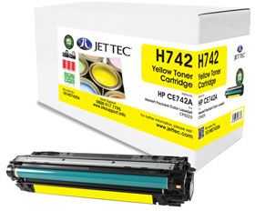 Hewlett Packard CE742A Yellow Laser Toner