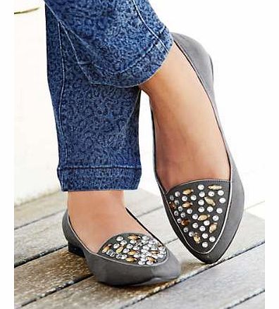 Jewel Flat Shoes