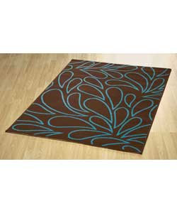 Jewel Rug - Chocolate And Teal