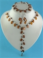 Jewellery Amber Necklace  Bracelet and Earring Set