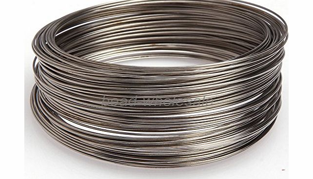 Jewellery Findings Accessories ILOVEDIY 100 Loops Platinum Plated Steel Memory Wire for Jewellery Making Bracelets 55mm