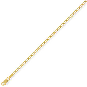 JEWELLERY FOR ALL 9ct Open Rada Curb Chain 24in/60cm