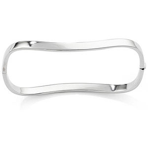 JEWELLERY FOR ALL 9ct White Gold Rectangular Bangle
