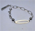 Jewellery Oval Italian Silver Bracelet
