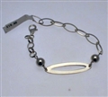Oval Italian Silver Bracelet