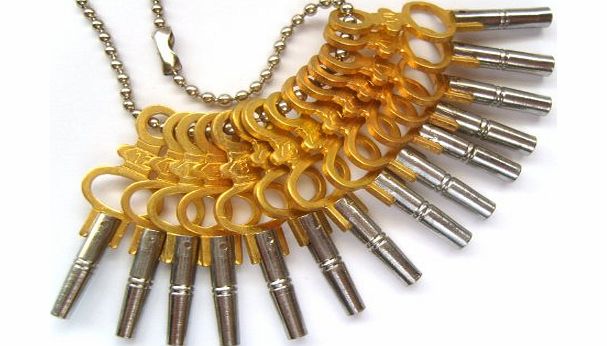 jewels and tools uk Pocket Watch Keys For Winding Full Set Of 14 Size 00-12
