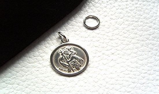 Sterling Silver Small St Christopher Bracelet Charm ~ 13mm ~ 1.5g