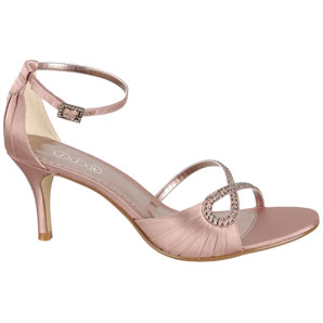 Shimmer Heels, Taupe, Size 6