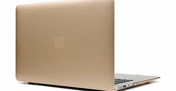 JGOO Macbook Pro Retina 13 Gold case - High Quality Rubberized Frosted Hardshell Gold Case Cover for Apple MacBook Pro 13.3`` with Retina Display( Model: A1425 / A1502)   Silicone Keyboard Skin cover f