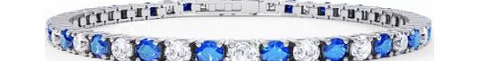 Jian London Sapphire amp; Diamond Tennis Bracelet (7 IN)