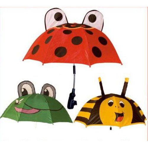Jiglz Babies Pushchair Umbrellas 3 Styles (Ladybird)