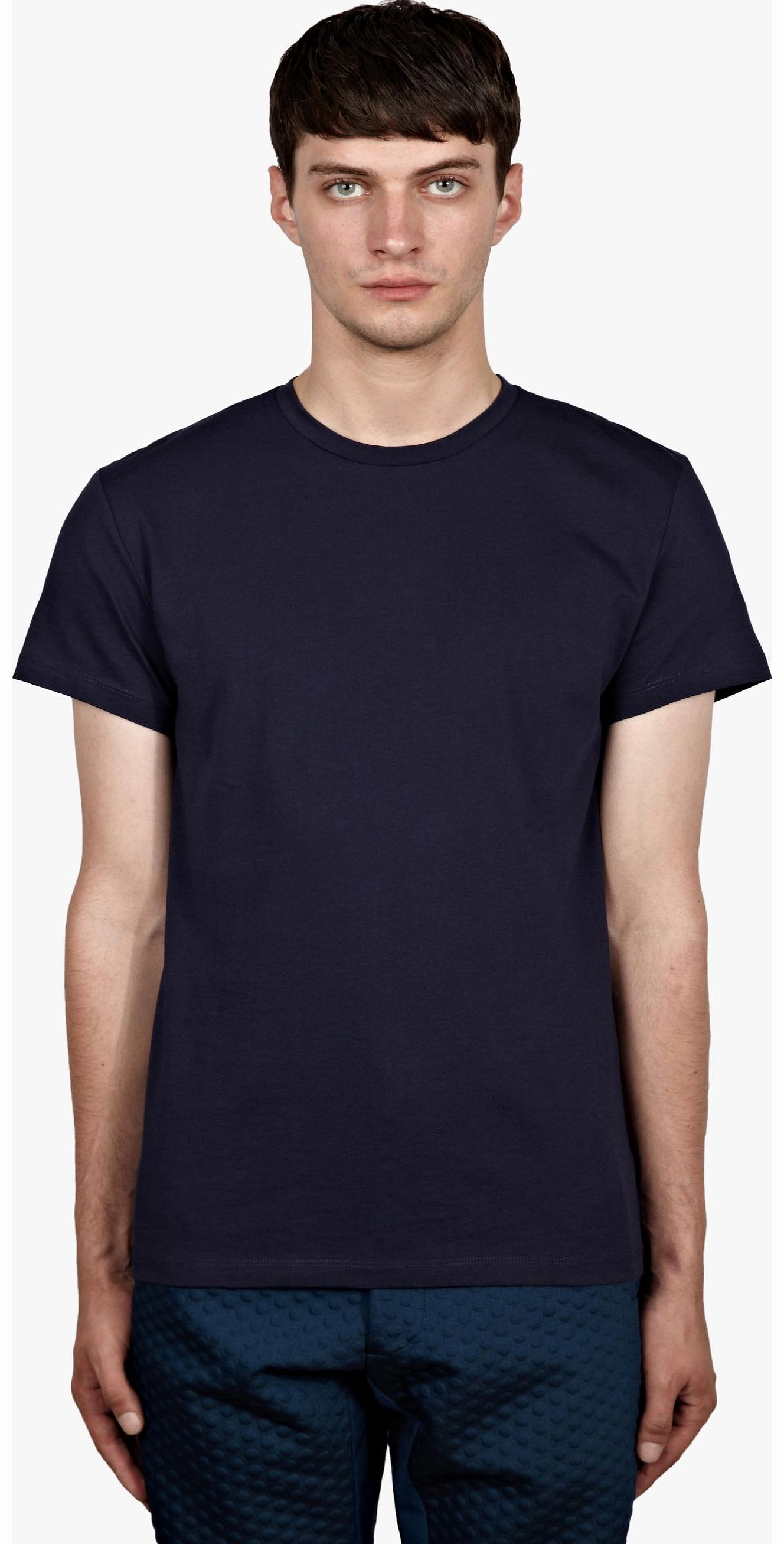 Jil Sander Mens Navy Classic Cotton T-Shirt