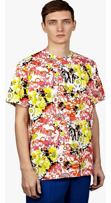 Jil Sander Mens Printed Crew Neck T-Shirt
