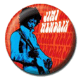 Jimi Hendrix Blue Button Badges