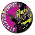 Jimi Hendrix Guitar Button Badges