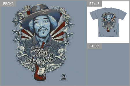 JIMI Hendrix (Hendrix Style) T-Shirt *Import*