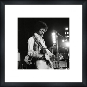 Live b/w - Custom Framed Art Print Framed Music Prints and Poster