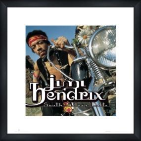 jimi hendrix Motorbike - Custom Framed Art Print Framed Music Prints and Poster