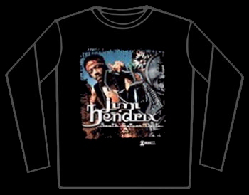 Jimi Hendrix Motorbike Long Sleeved T-Shirt