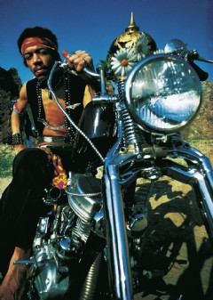 Jimi Hendrix Motorbike Poster