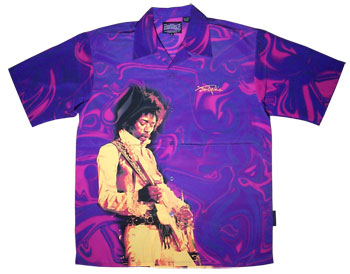 Jimi Hendrix Mystic Sky Purple Club Shirt