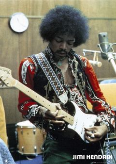 Jimi Hendrix Studio Poster