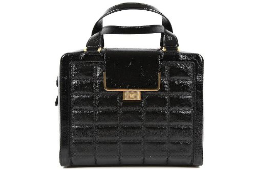 Jimmy Choo womens leather handbag shopping bag purse black