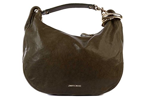 Jimmy Choo womens leather shoulder bag original green
