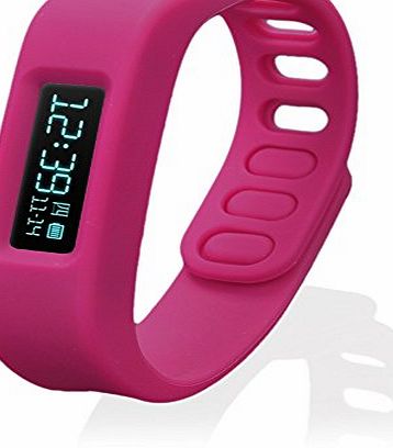JINTO OLED Bluetooth Smart Bracelet Sport healthy Watch with Pedometer Sleep Monitor 4Colors (Red)