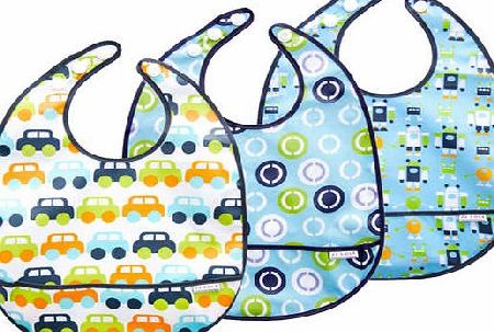 Jj cole Tomy 3 Piece Bib Set - Boy