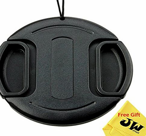 37mm Plastic Snap-on Lens Cap with lens cap keeper for Cameras and Camcorders - Canon, Leica, Nikon, Olympus, Panasonic, Pentax, Samsung, Sigma, Sony etc.