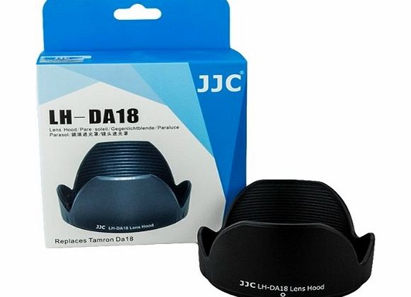 JJC LH-DA18 Professional Replacement Lens Hood Tamron DA18 For Tamron 18-250mm f/3.5-6.3 Di-II LD 18-270mm f/3.5-6.3 Di-II VC PZD Lens eFonto Lens Cleaning Paper Tissue Gift