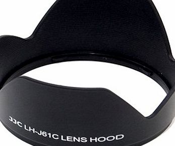 JJC replacement Olympus LH-61C Lens Hood for Olympus ZUIKO DIGITAL ED 14-42mm 1:3.5-5.6 (Four Thirds Type) amp; M.ZUIKO DIGITAL ED 14-150mm 1:4.0-5.6 (Micro Four Thirds Type)