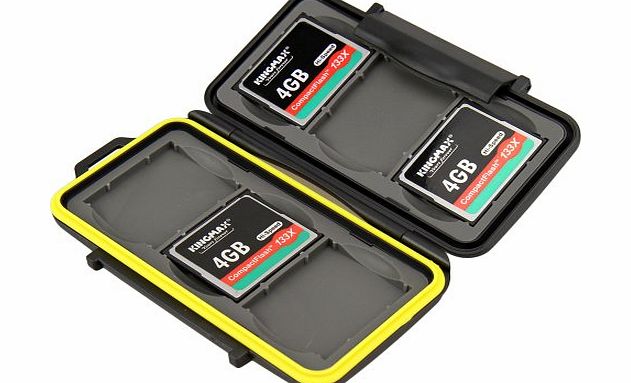 JJC Water Resistant Memory Card Hard Case for 6 x CompactFlash cards