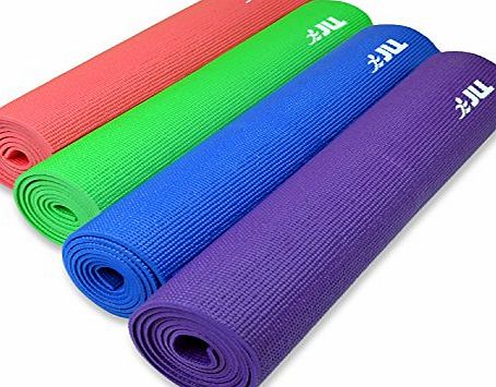 JLL Yoga Mat 183cm x 61cm (72inch x 24inch), 6mm Thick Carry Bag, Exercise Fitness Workout, Mat Physio Pilates Camping Gym Non Slip (Purple)