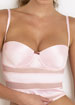 JLO Lingerie Satin and Fishnet bustier